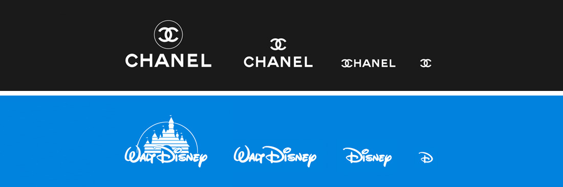 Chanel logo & Disney logo