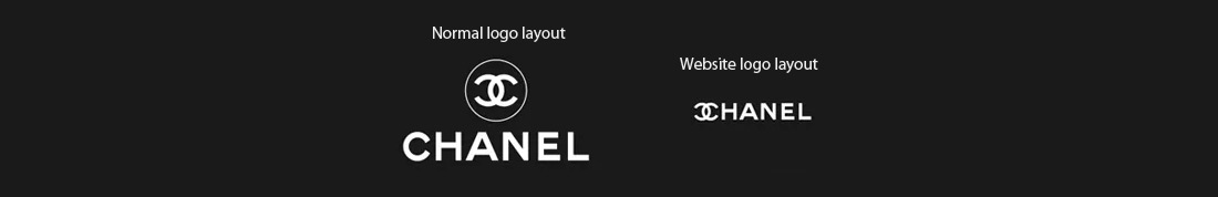 Chanel-logotyp på webbplats