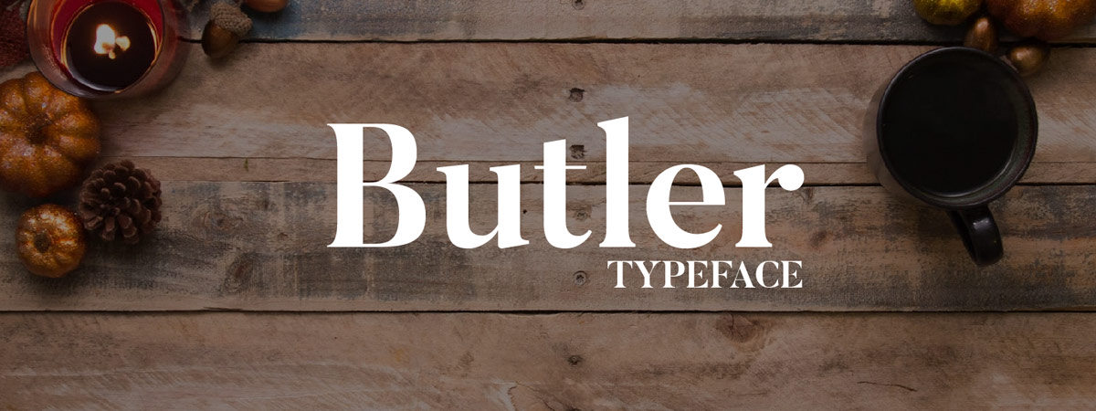 Butler-teckensnitt för logotyper