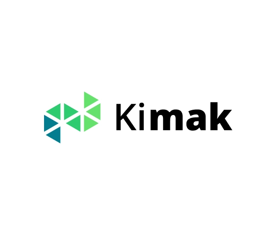 Grön geometrisk abstrakt företagslogotyp
