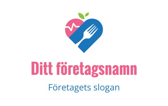 Hjärta och hand logo design med gröna blad och livfulla färger