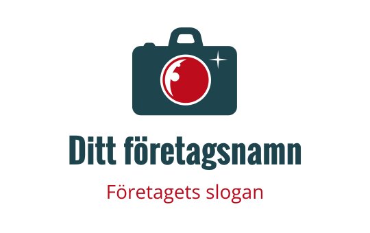Modern kameradesign med en röd lins och teal kropp