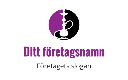 Stiliserad lila profil logo design med modern typografi