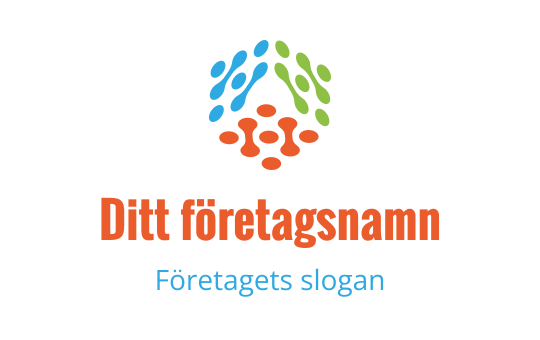 Kreativ logotypdesign av en glödlampa med ett nätmönster i orange
