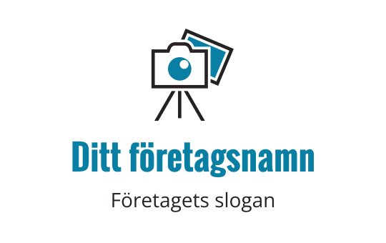 Modern kameradesign med ett stativ och blå accenter