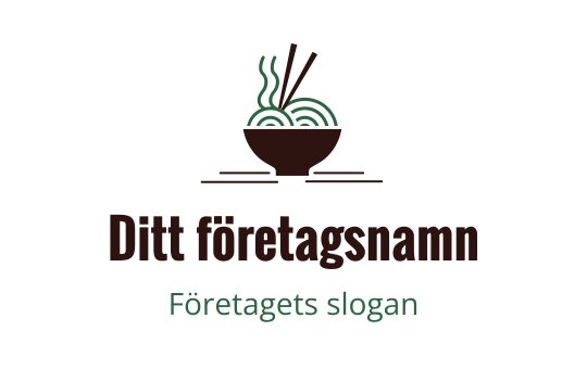 Modern skål med nudlar logo design med ätpinnar och ånga