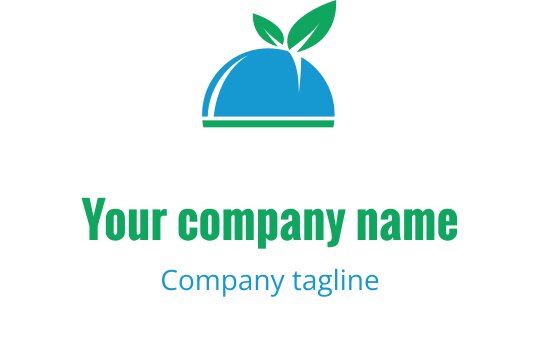 Modern blå och teal logo design med stiliserade klockor