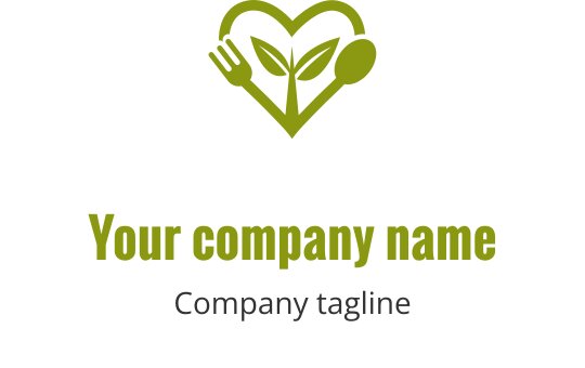 Elegant guld hjärta logo design med en mjuk, flytande form