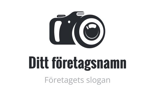 Modern kameradesign med fet typografi och rena linjer
