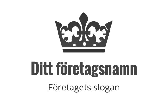 Elegant krona logo design med intrikata detaljer och djärv typografi