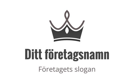 Elegant krona logo design med en sofistikerad och modern stil