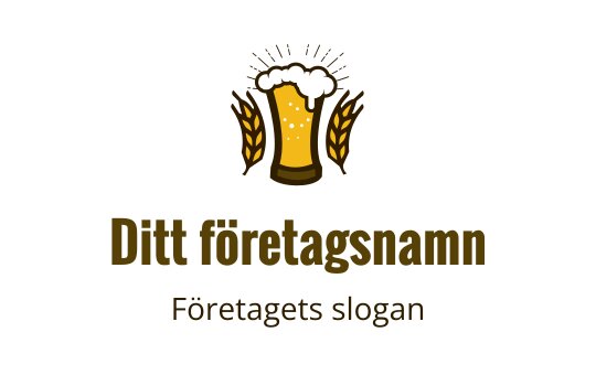 Tydlig ölkrus logo design med vete och skummig topp
