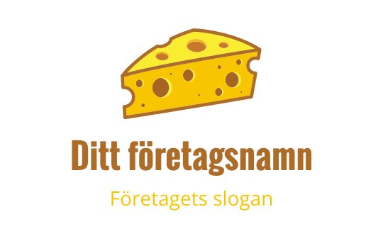 Ostlogo med en stiliserad gul ostbit
