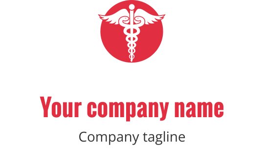 Hälsa, medicin, läkare logo