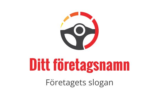 Modernt rattlogo med röda och gula accenter