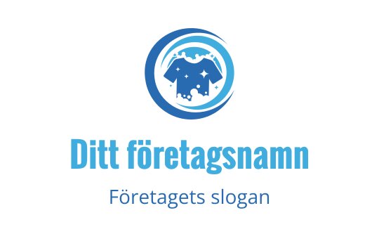 Modern blå logotypdesign med en stiliserad elefant i en cirkulär form